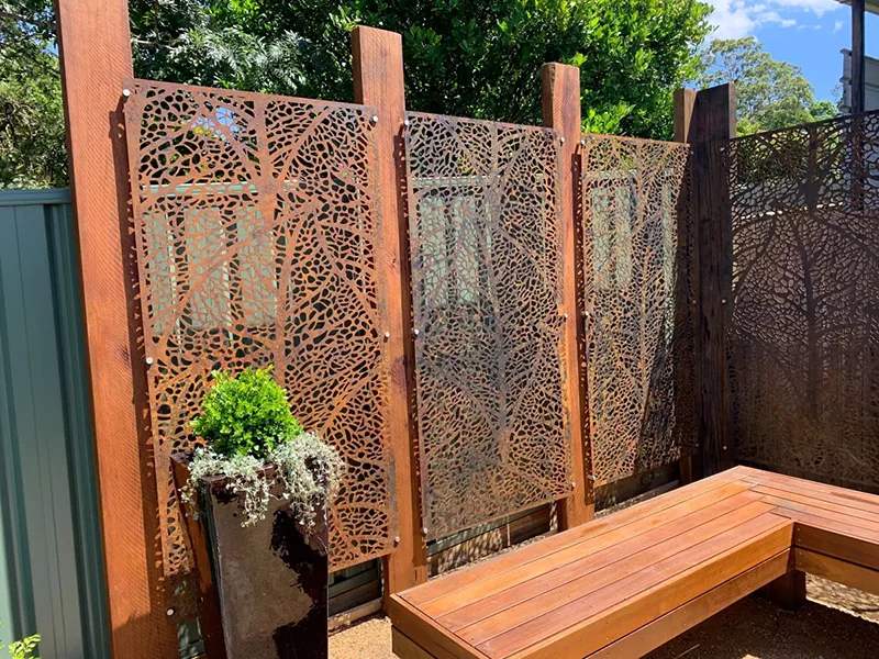 Corten Steel Privacy Screen