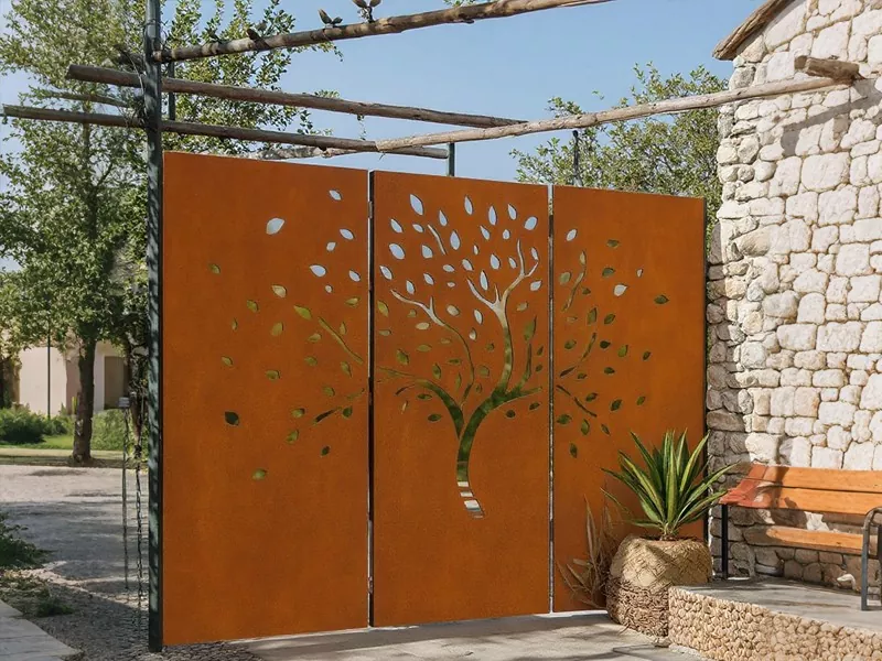 Corten Steel Privacy Screen